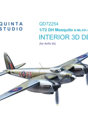 DH Mosquito B Mk.XVI/PR.XVI 3D-Printed & coloured Interior on decal paper (Airfix) (with 3D-printed resin parts) Finale Uitverkoop