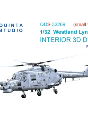 Tijdelijk Beschikbaar Lynx Mk8 3D-Printed & coloured Interior on decal paper (Revell) (Small version)