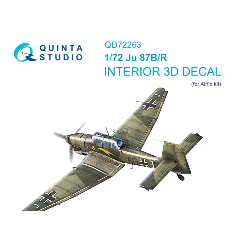 Lage Kosten Ju 87B/Ju 87R 3D-Printed & coloured Interior on decal paper (Airfix)