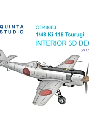 Shop Nu Ki-115 Tsurugi 3D-Printed & coloured Interior on decal paper (Eduard)
