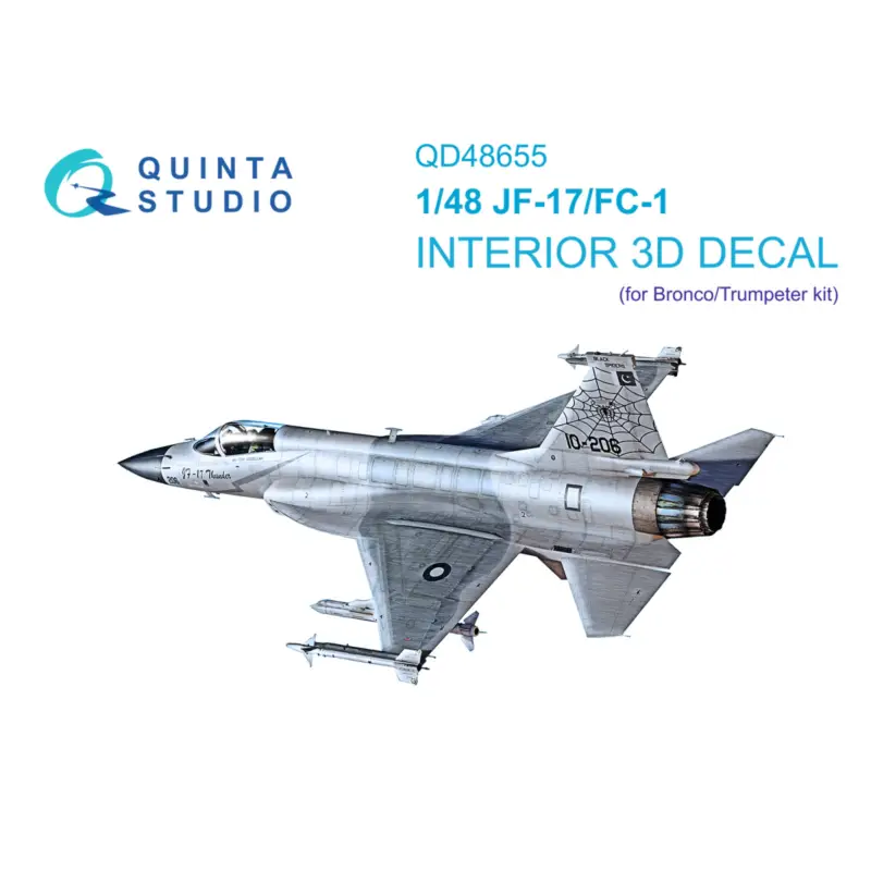 PAC/CAC JF-17/FC-1 3D-Printed & coloured Interior on decal paper (Bronco/Trumpeter) Flitsaanbieding