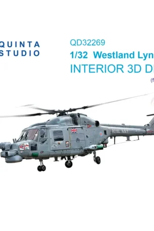 Lynx Mk8 3D-Printed & coloured Interior on decal paper (Revell) Laatste Kans