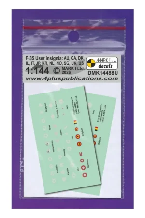 F-35 User - Insignia (II), 2 sets upgraded set, designed to be used with 1/144 Tomitec, Pit Road, F-Toys, Doyusha kits Korting