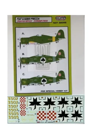 Fiat G.50bis Freccia Croatin service Favoriet