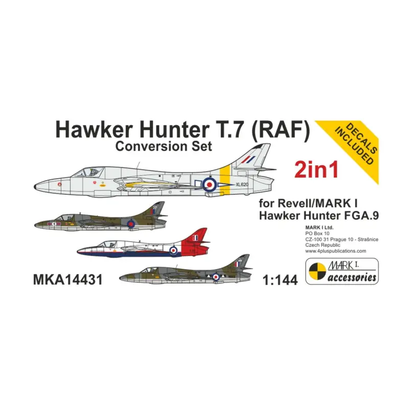 Finale Uitverkoop Hawker Hunter T.7 (RAF) Conversion Set (2in1) (designed to be used with 1/144 MARK I and Revell kits)