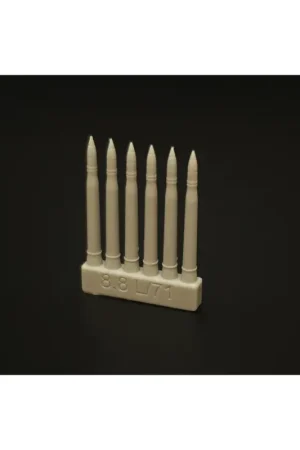 Korting 8,8cm KwK 43/2 L/71 ammo for Kingtiger/Jagdpanther/Elephant/Nashorn resin set of German tank ammunition