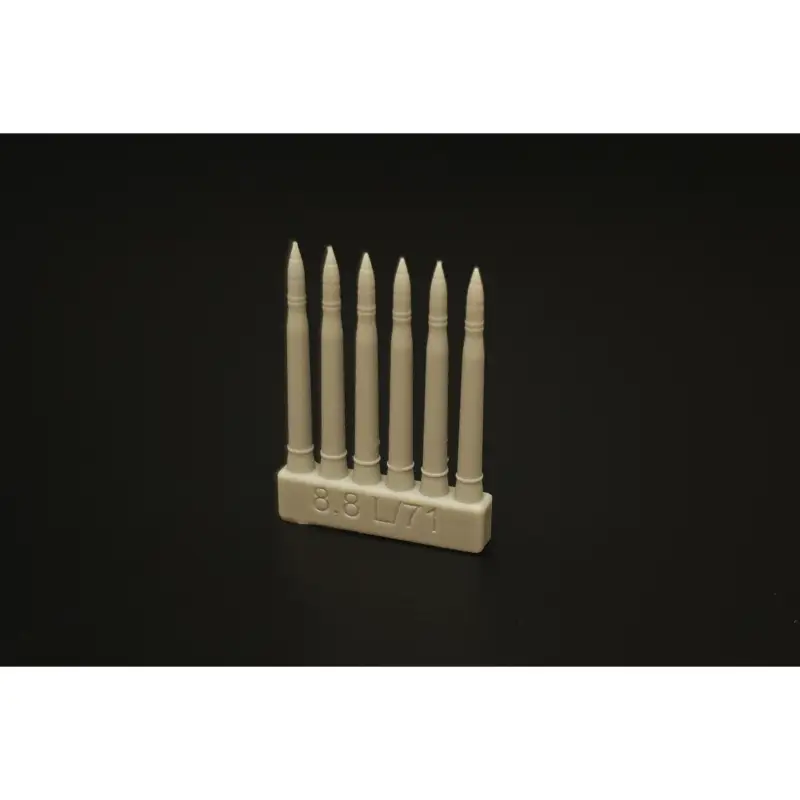 Korting 8,8cm KwK 43/2 L/71 ammo for Kingtiger/Jagdpanther/Elephant/Nashorn resin set of German tank ammunition