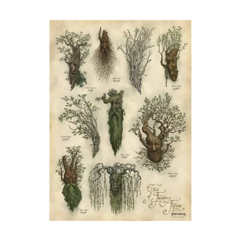 Hete Deal The Lord of the Rings Art Print, Ents of Fangorn Forest, 59 x 30 cm