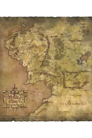 The Lord of the Rings Art Print Parchment Map of Middle-earth 59 x 30 cm Beperkt Aanbod