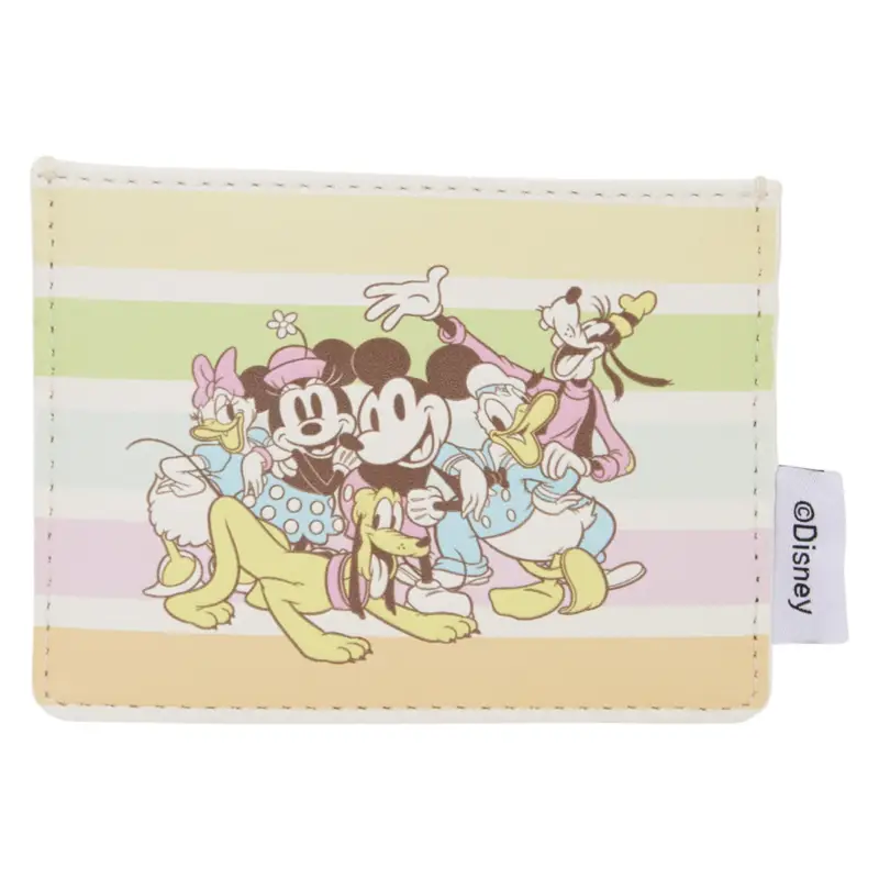 MICKEY & FRIENDS - Rainbow stripes - Loungefly card holder Weekendaanbieding