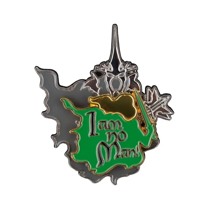 Beperkte Voorraad The Lord of the Rings 2-pack pins: No Man Can Kill Me & I Am No Man! 7 cm