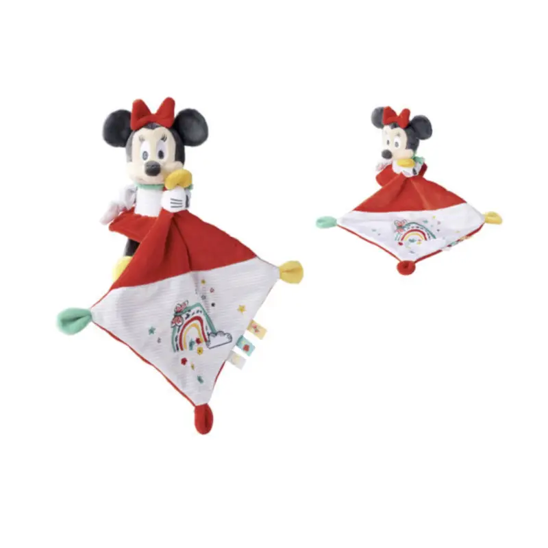 MINNIE - Rainbow - Plush 13 cm + Comforter Laatste Versie