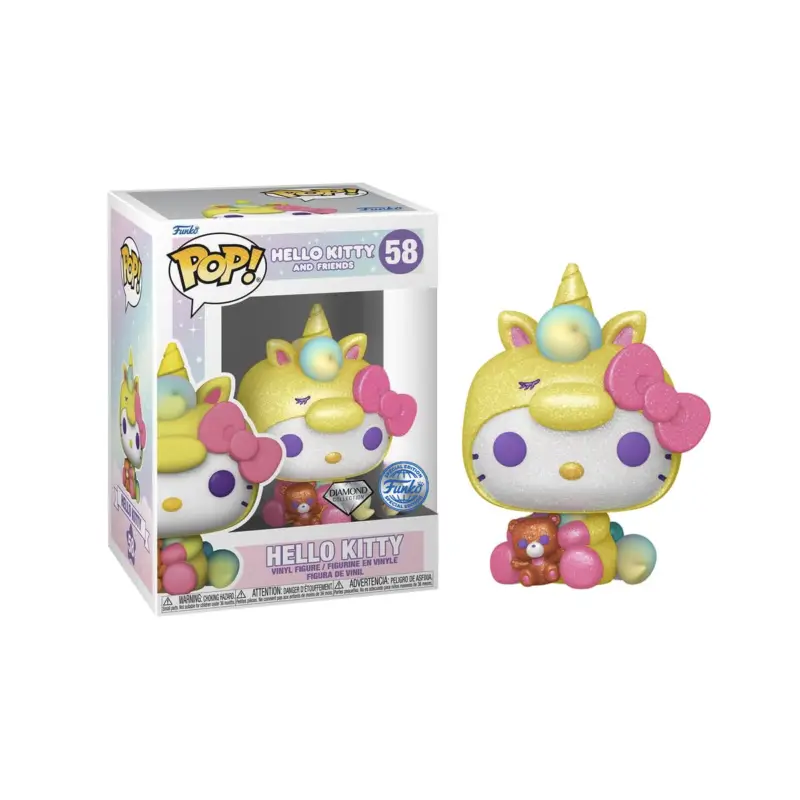 HELLO KITTY - POP Sanrio N° 58 - Hello Kitty (Diamond) Pop figur Premium
