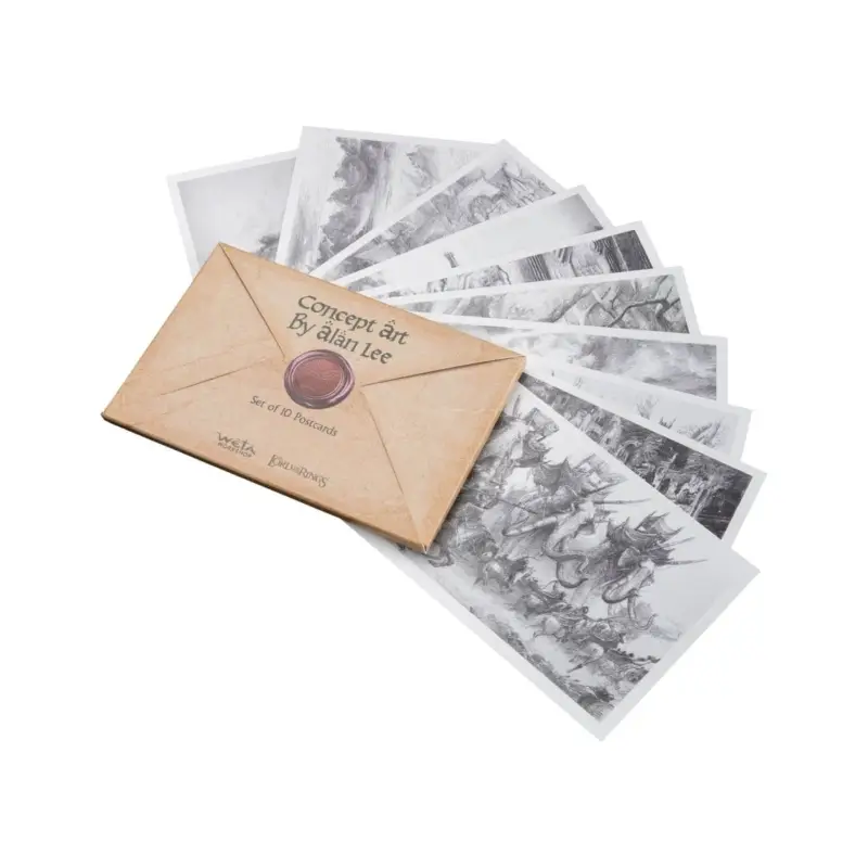 The Lord of the Rings postcards, concept art by Alan Lee: The Lord of the Rings, 15 x 12 cm Actieprijs