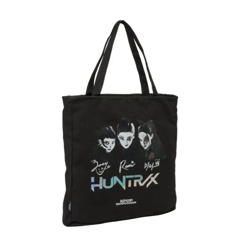 KPOP DEMON HUNTERS - Huntrix - Black Zippered Tote Bag Populair