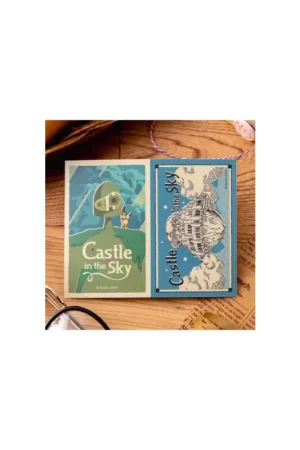 Weekendaanbieding Castle in the Sky Robot & Castle Laputa Retro Stickers