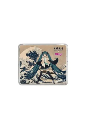 Meest Verkocht Katsushika Hokusai x Hatsune Miku 3D magnet Thirty-six Views of Mount Fuji The Great Wave off Kanagawa