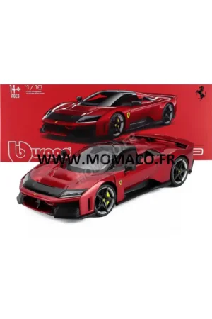 2024 Ferrari F80 "Rosso Supercar" Red with Black and Silver Wheels Miniatuur Flitsaanbieding
