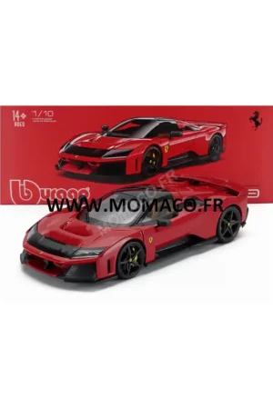 Direct Beschikbaar Ferrari f80 2024 rouge "rosso corsa" avec roues noires Miniatuur
