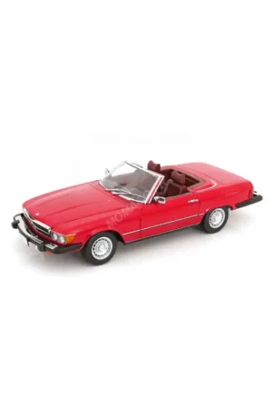 Mercedes-benz 450sl r107 usa serie "dallas" 1985 rouge Miniatuur Uitverkoop