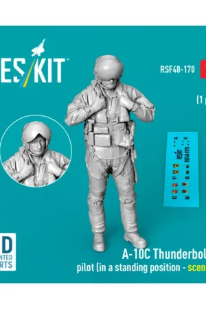 Aanbieding A-10C Thunderbolt II pilot (in a standing position - scene 2) (1 pcs) (3D Printed) Figuren