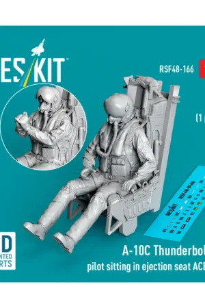Lage Kosten A-10C Thunderbolt II pilot sitting in ejection seat ACES II (1 pcs) (3D Printed) Figuren