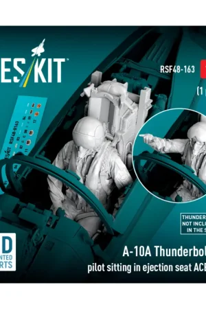 Weekendaanbieding A-10A Thunderbolt II pilot sitting in ejection seat ACES II (1 pcs) (3D Printed) Figuren