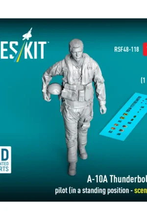 A-10A Thunderbolt II pilot (in a standing position - scene 2) (1 pcs) (3D Printed) Figuren Lage Prijs