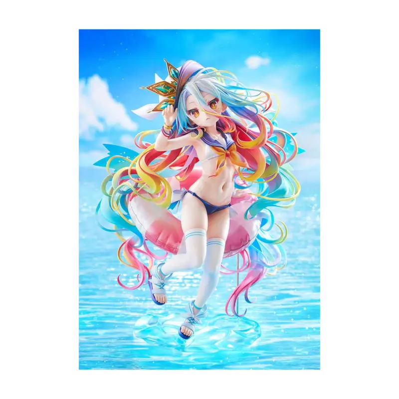 No Game No Life statuette 1/7 Shiro: Sailor-Style Swimsuit Ver. 24cm Figuurtje Exclusieve Aanbieding