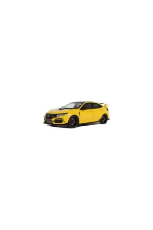 Laatste Kans Otto mobile honda civic type r fk8 euro spec sunlight yellow 2020 1/18 Miniatuur