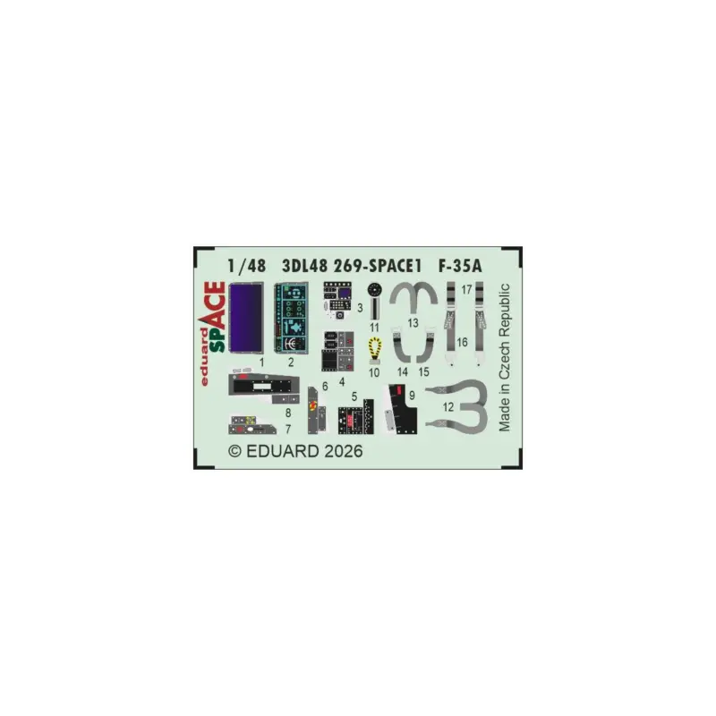 Eduard 3dl48269 space f-35a space (for italeri) 1/48 Gereduceerde Prijs