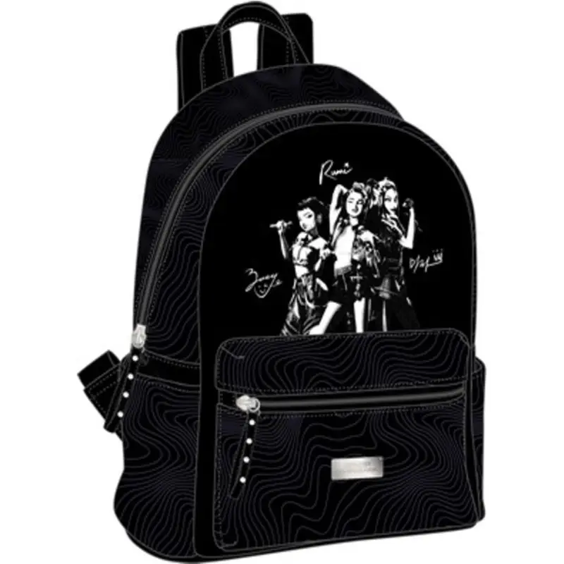 Koop Online KPOP DEMON HUNTERS - Black - PU Backpack '28x24x12cm'