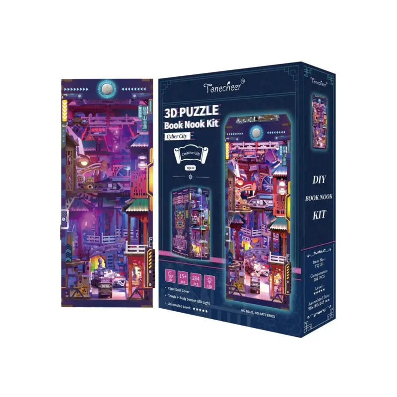BOOK NOOK KIT - DIY- Cyber City - 284pcs + LED Light Korting