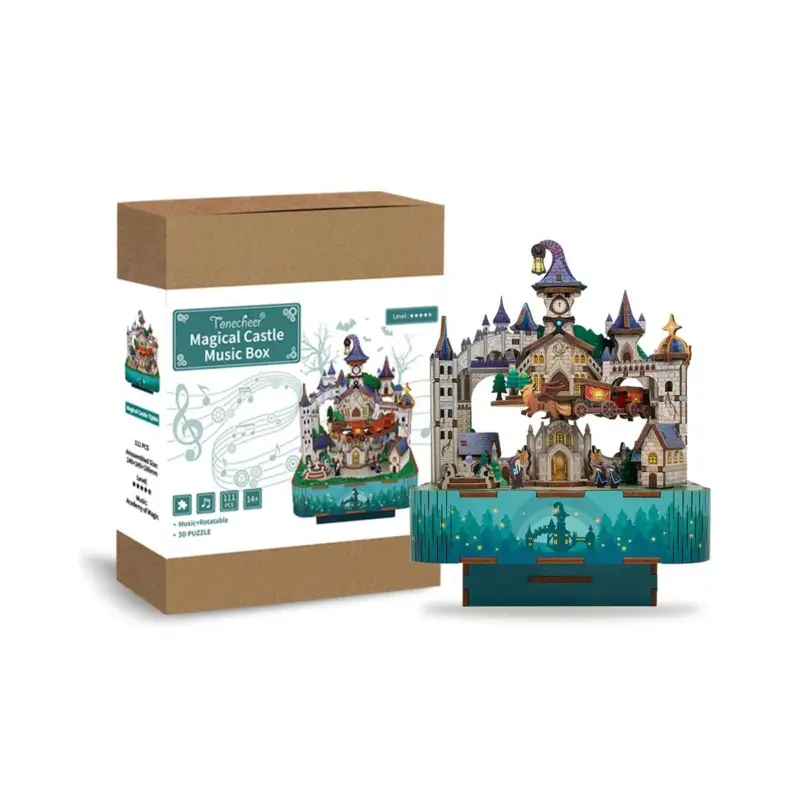 MAGIC CASTLE - DIY Musical Box - 111 pieces Flitsaanbieding