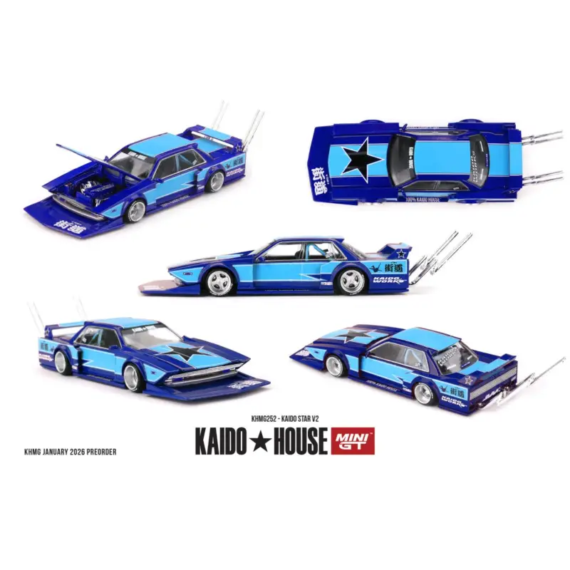 Must-Have MINI GT x KAIDO HOUSE KAIDO STAR V2 1985 1/64 Miniatuur