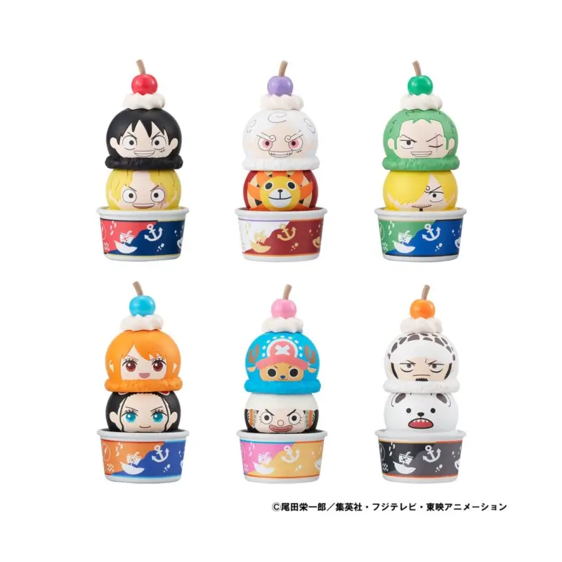 Alleen Vandaag One Piece pack 6 trading figures Tsumichen Stack up & Change 8 cm (with gift) Figuurtje