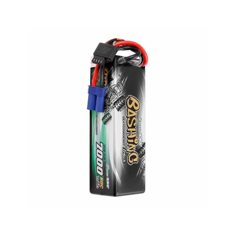 GensAce Bashing LiPo 3S 11.1V-7000-60C (EC5) 138x47x39mm 450g G-Tech Rechtstreeks Van De Fabrikant