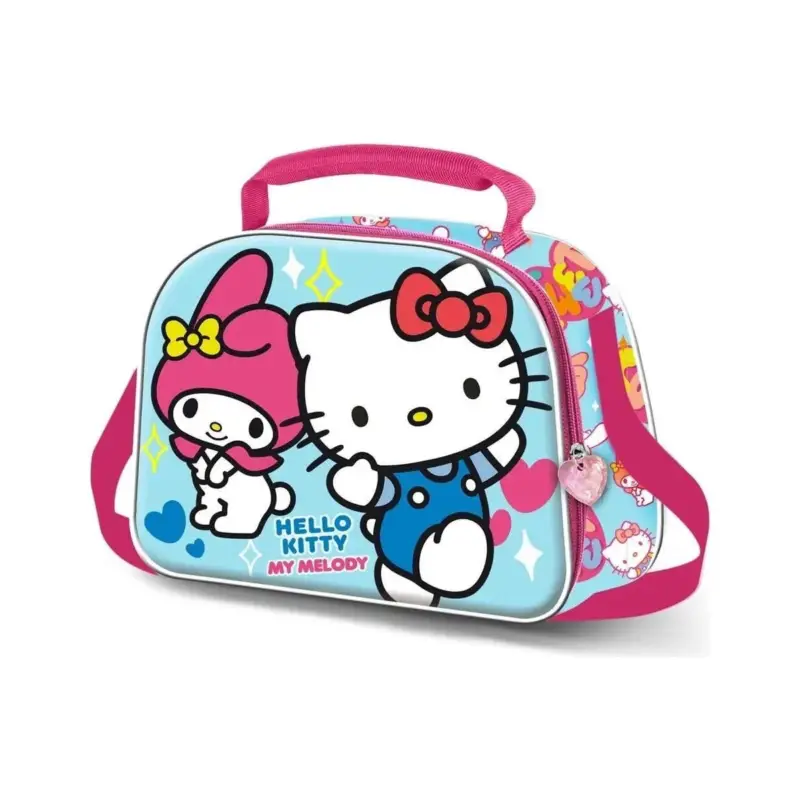 Sanrio 3D Hello Kitty Friendship Blue Lunch Bag Snelle Levering