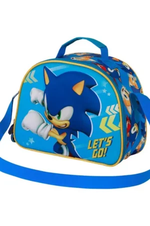 Finale Uitverkoop Sonic the Hedgehog 3D Lunch Bag SEGA Go Blue