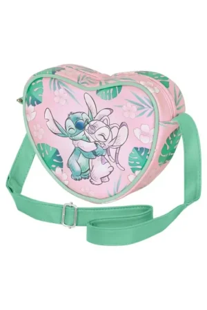 Lilo & Stitch Casual Heart Hug Shoulder Bag Pink Flitsaanbieding