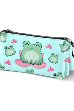 Shop Nu Oh My Pop! Froggy Turquoise triple pencil case