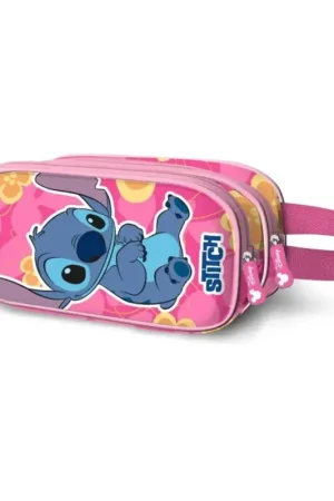 Direct Beschikbaar Lilo & Stitch 3D Double pencil case Cute Pink