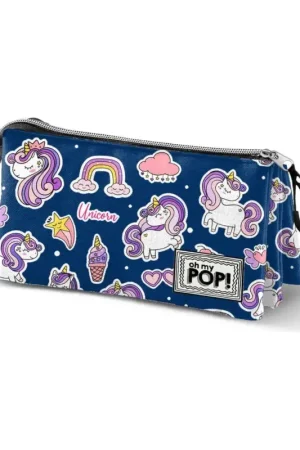Oh My Pop! Magical Multicolor triple pencil case Alleen Vandaag