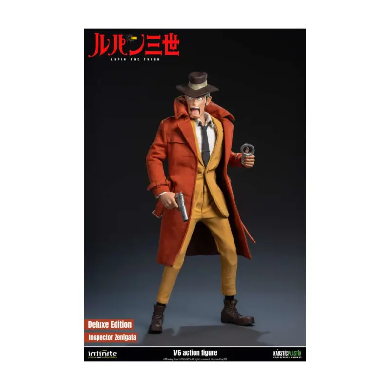 Lupine The 3rd The Italian Adventure Inspector Zenigata Koichi 1/6 Action Figure Deluxe Edition Gereduceerde Prijs