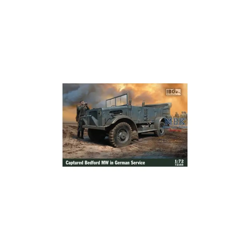 Gratis Retour Captured Bedford MW in German Service Schaalmodel