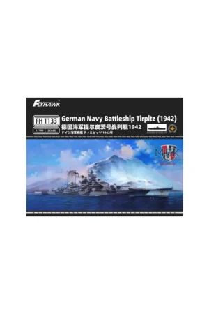 German Battleship TIRPITZ 1942 Schaalmodel Gratis Retour