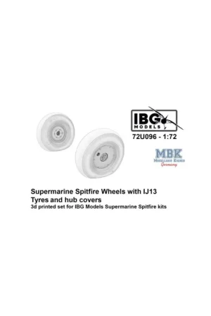 Fabrieksprijs Supermarine Spitfire Wheels w/IJ13 Tyres + hub cov