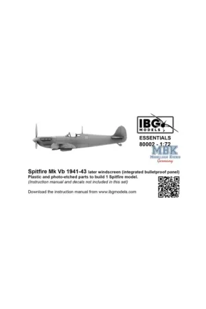 Spitfire Mk Vb 1941-43-Later Windscreen ESSENTIALS Hete Deal