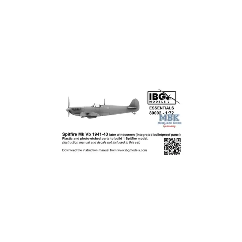 Spitfire Mk Vb 1941-43-Later Windscreen ESSENTIALS Hete Deal