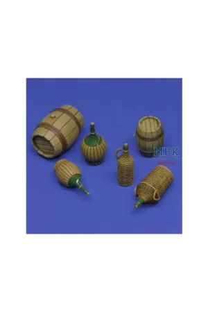 Must-Have Wicker Bottles and small barrels (1:16)